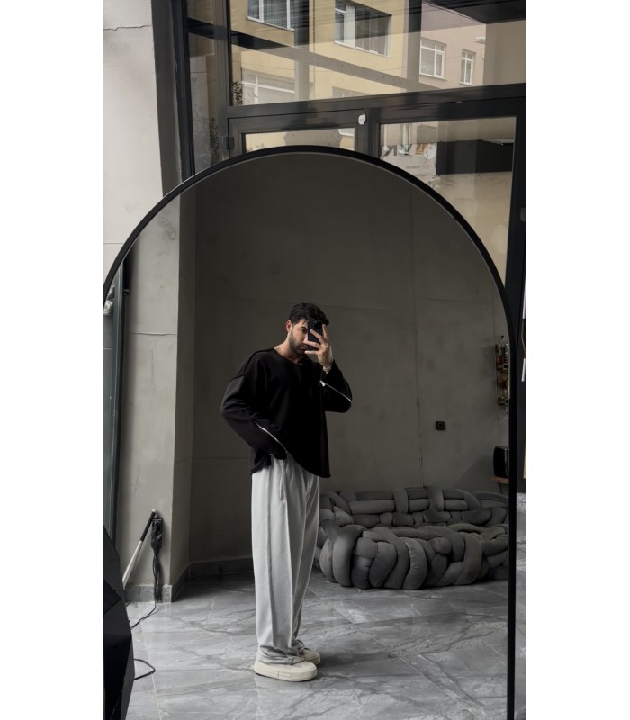 Oversize Fermuar Detayli Sweatshirt