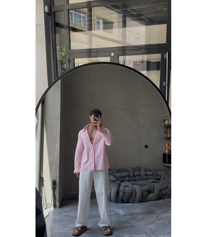 Yeni Sezon Oversize Bengalin Kumaş Gömlek
