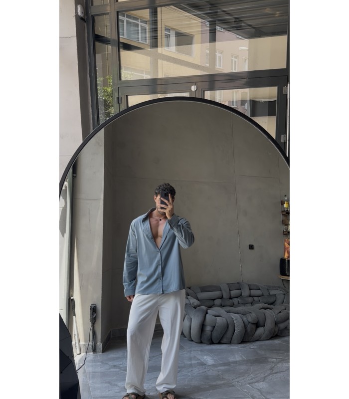 Yeni Sezon Oversize Bengalin Kumaş Gömlek