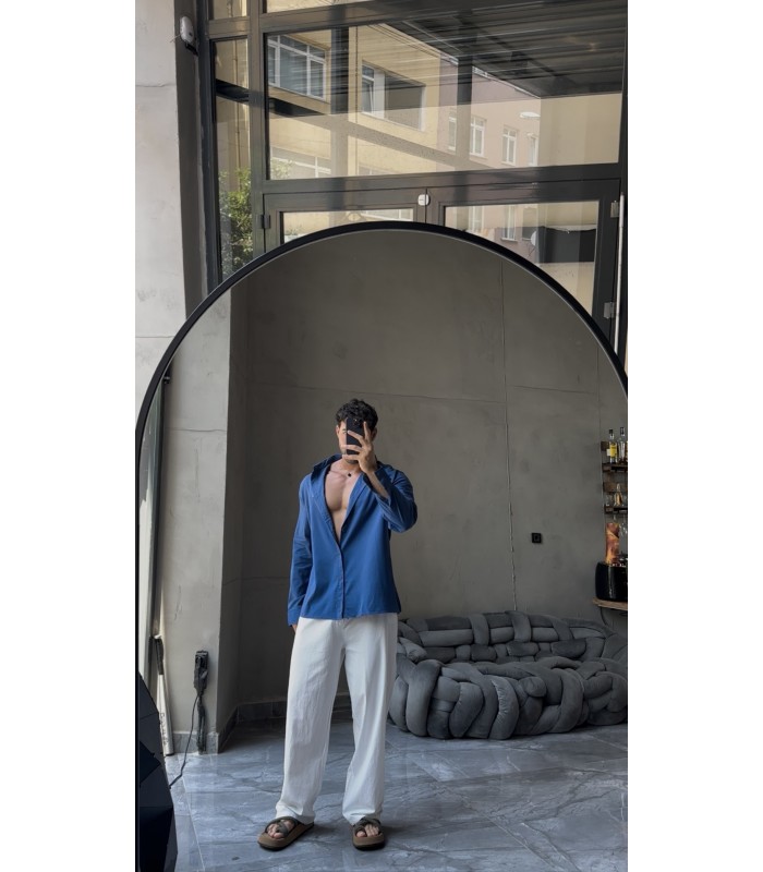 Yeni Sezon Oversize Bengalin Kumaş Gömlek