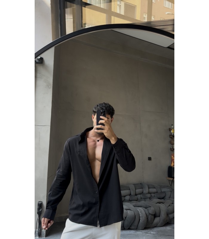 Yeni Sezon Oversize Bengalin Kumaş Gömlek