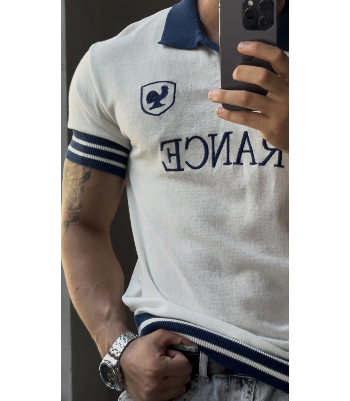 Knitted Polo Yaka tshirt